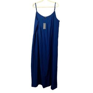 NEW! Vonda Halter Sheath Dress Strappy Midnight Blue - 4X